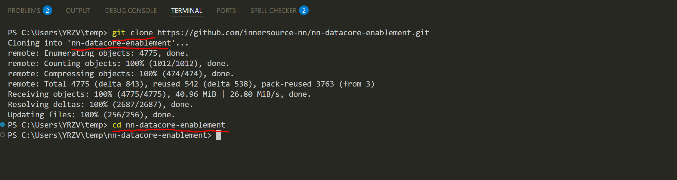 git clone