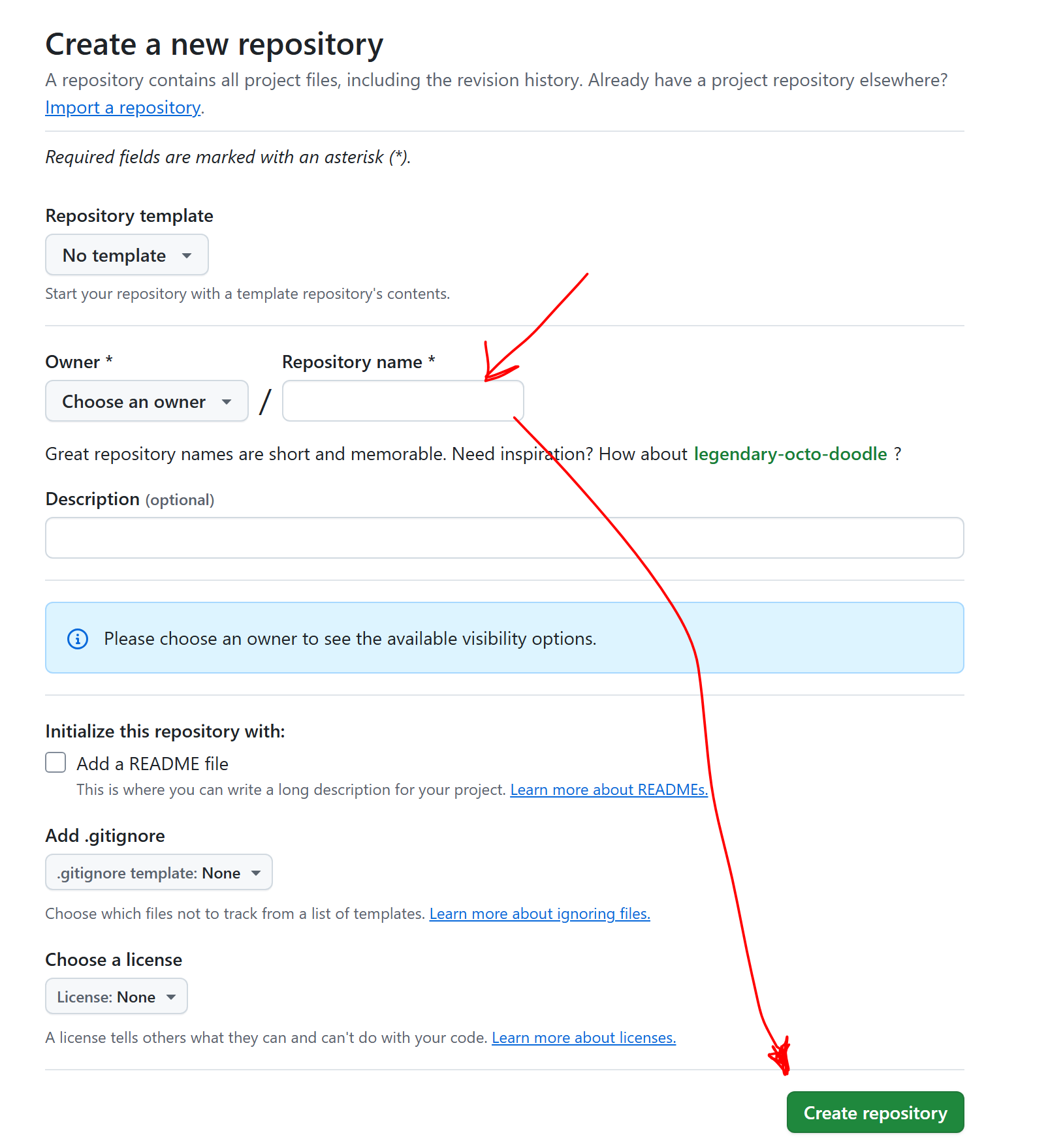 create repo