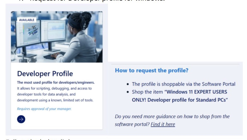 Developer Profile