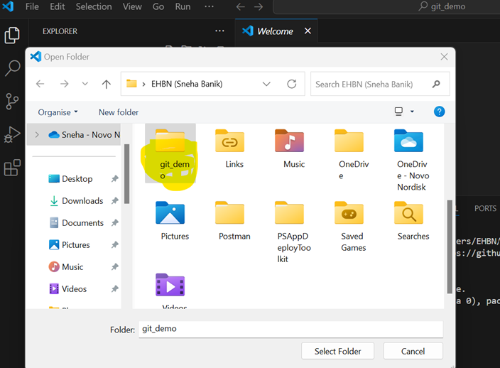 Open Local Folder