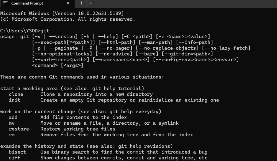 Verify Git Installation