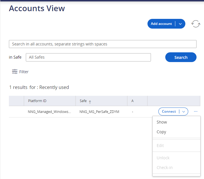 Copying admin password