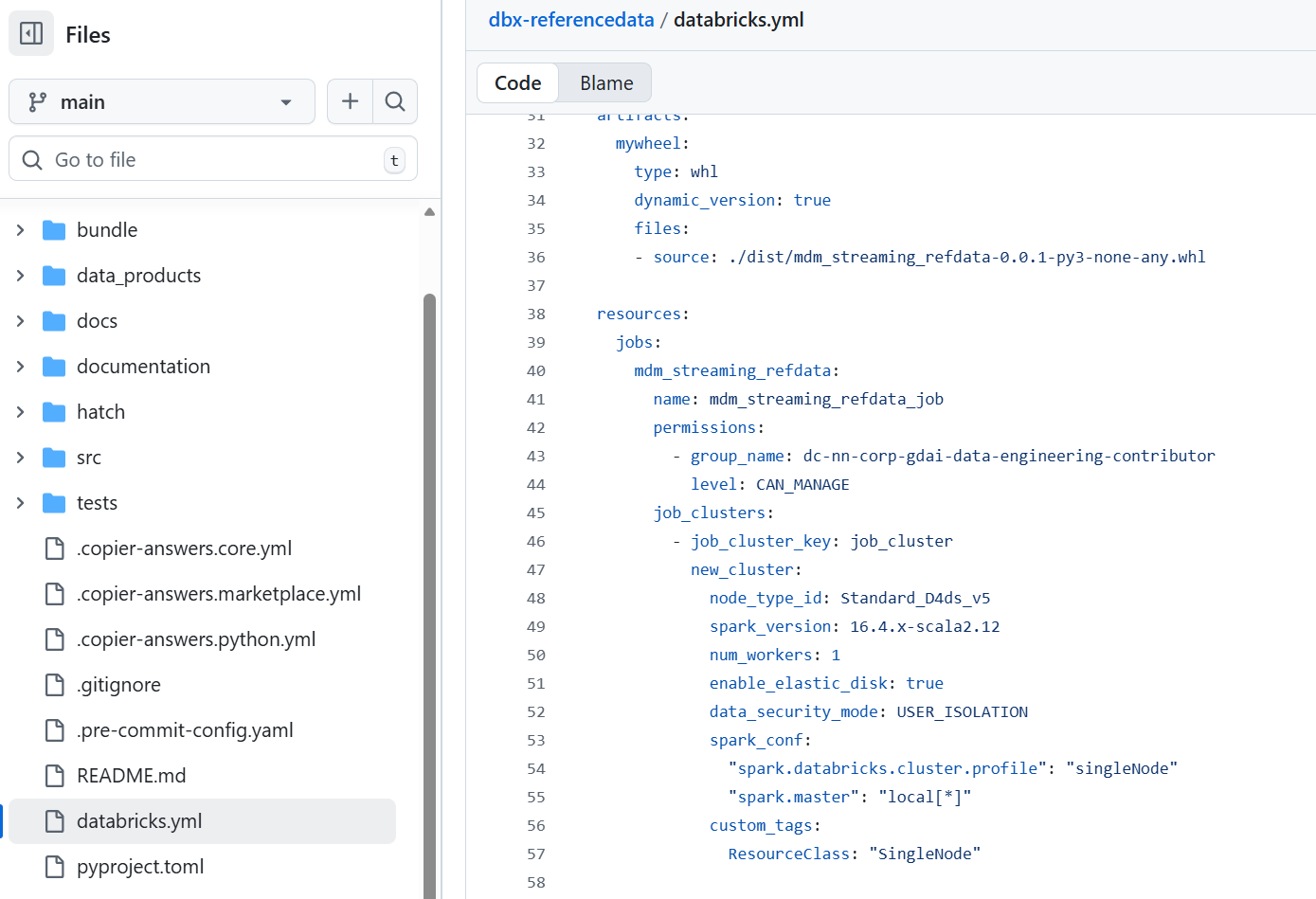 databricks yaml
